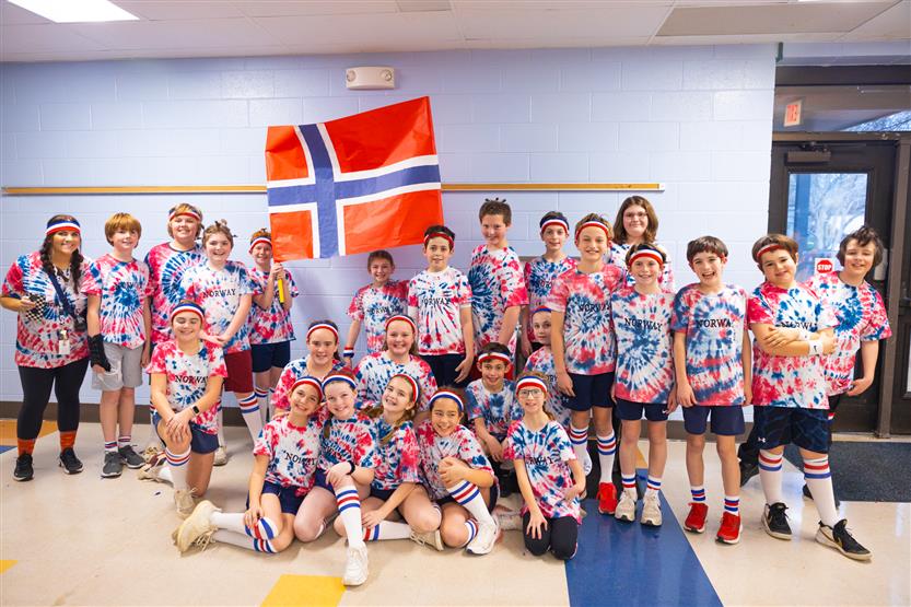 Scales Elementary students in the Fifth Grade Winter Olympics